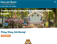 Tablet Screenshot of fishlakebeach.com